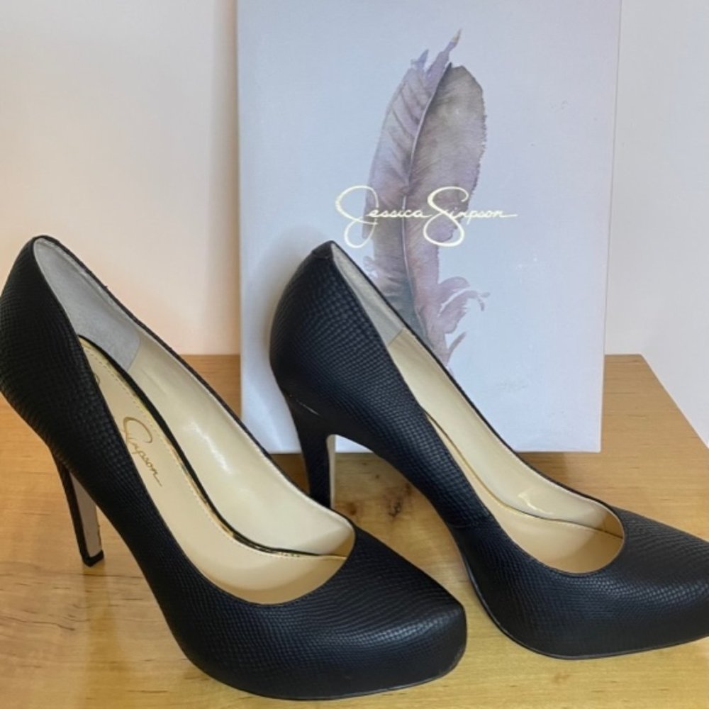 Jessica Simpson Parisah Platform Pumps Black Sz 11